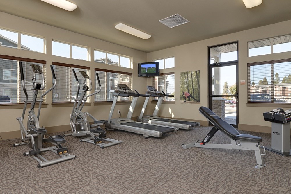 Fitness center with cardio equipment