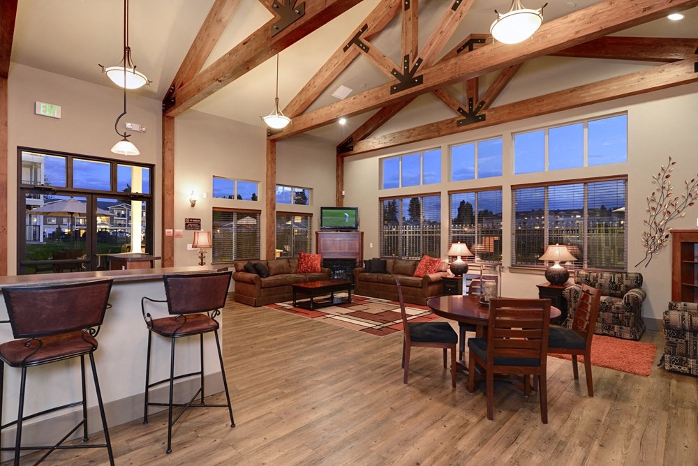 Fully furnished resident lounge