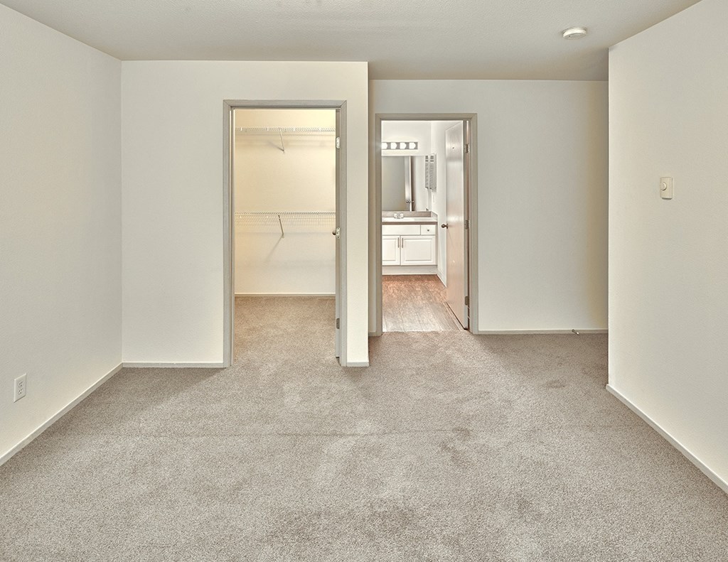 Clock Tower Village bedroom with large closet