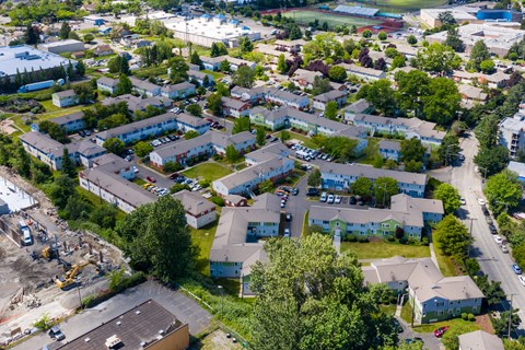 Aerial View at Lake Washington Apartments, Seattle