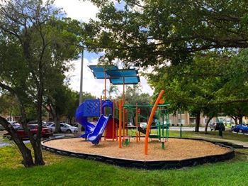 Playground near the grass area Cross Keys in North Lauderdale Florida