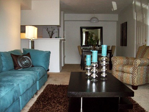 Living room with dining at Cypress Trace, Florida, 33511 