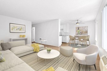 Living room and kitchen with wood floors - Photo Gallery 4
