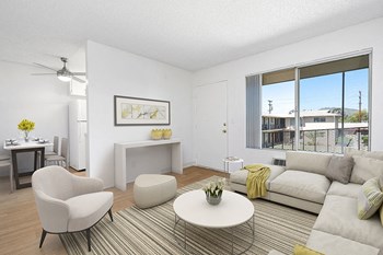 Living room with wood floors and window - Photo Gallery 4