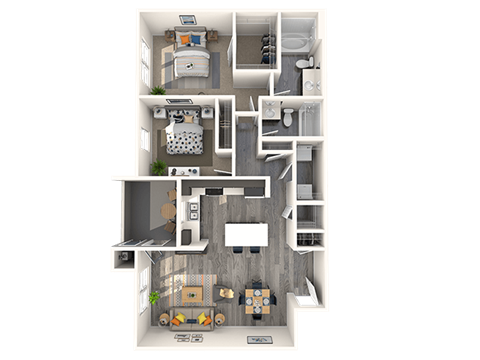 1 bed 1 bath F at THE GALLERYAPARTMENT HOMES, Nevada