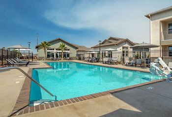 Pool with lounge chairs