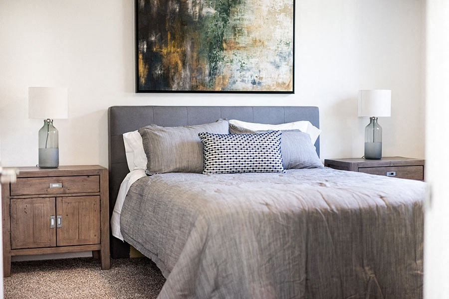 Apartments In Chico, CA For Rent - Spacious Bedroom With Plush Carpet Flooring.