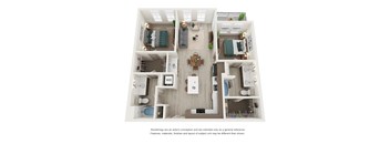 Two bedroom floor plan l Element 79 apartments in El Dorado Hill
