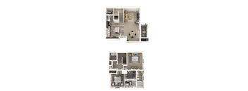 Emerson Floor Plan at EVERETT APARTMENT HOMES, Las Vegas, 89113