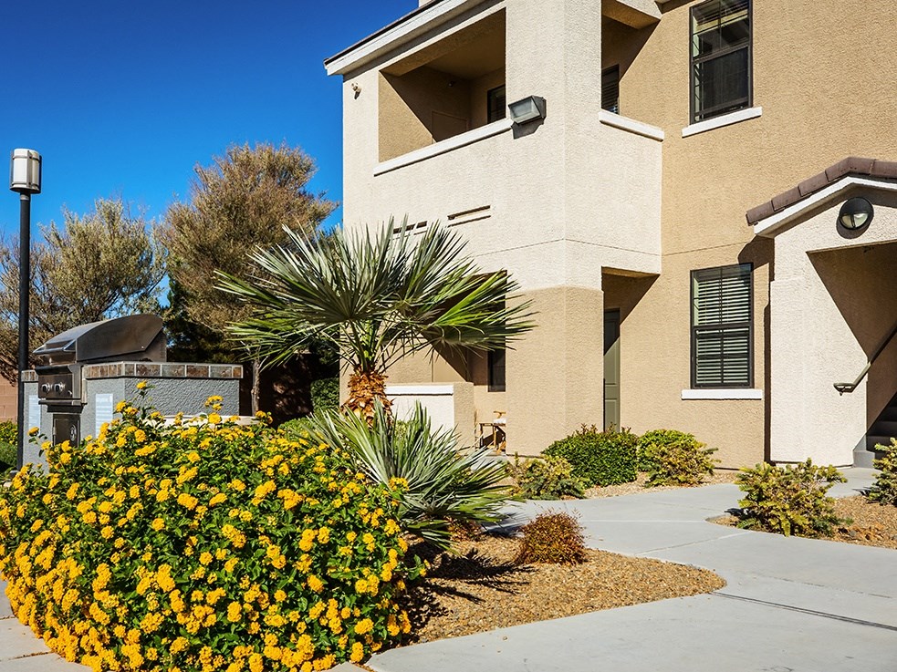 Exterior building with landscape