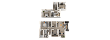 Logan Floor Plan at EVERETT APARTMENT HOMES, Las Vegas, NV, 89113