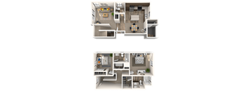 Wilson Floor Plan at EVERETT APARTMENT HOMES, Las Vegas, 89113