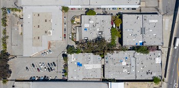 Aerial view of building