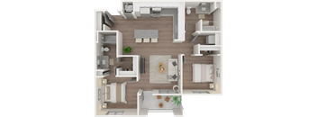 2 Bedroom Floor Plan at Cottonwood Ranch, Casa Grande