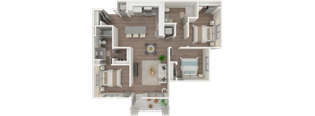 3 Bedroom Floor Plan at Cottonwood Ranch, Arizona