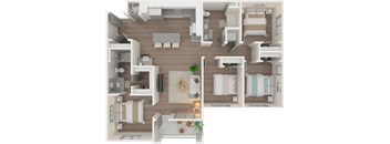 4 Bedroom Floor Plan at Cottonwood Ranch, Arizona, 85122