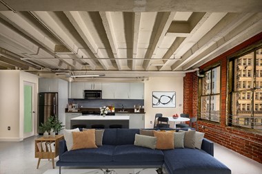 Modern Living Room at Jaide Lofts, California, 90013