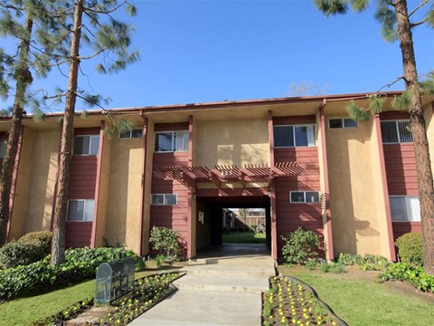 Exterior building view with grass 