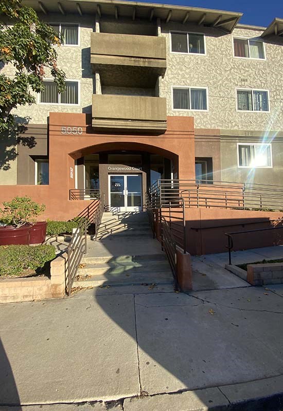 Walkway to front of office