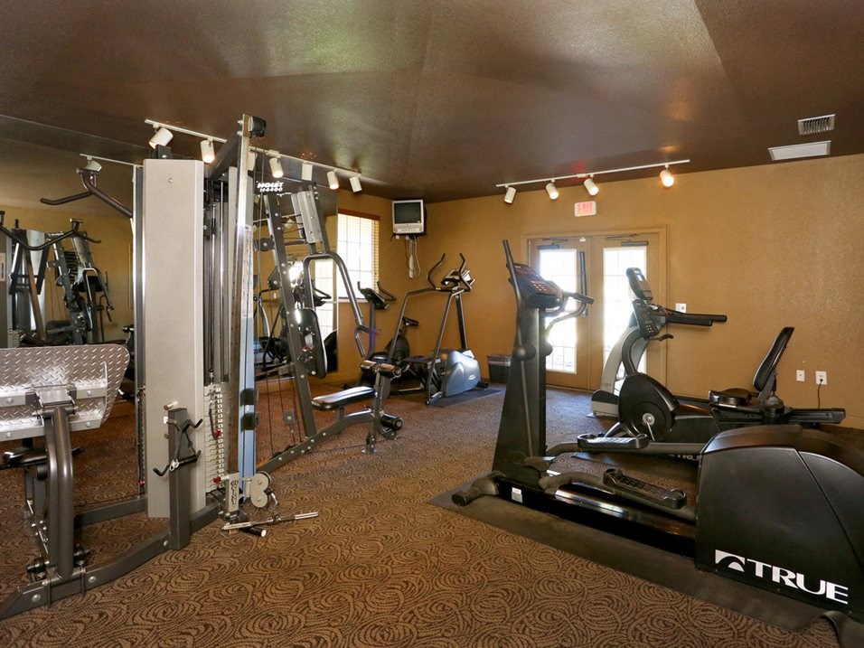 Fitness center with cardio and strength equipment
