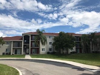Driveway to leasing office Eagles Landing in Miami Gardens Florida
