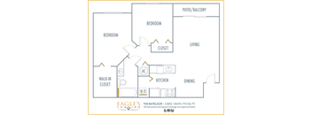Eagles Landing in Miami Gardens Florida two bedroom floor plan