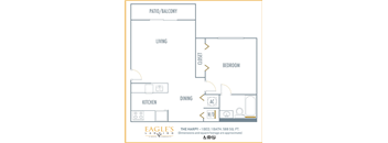 Eagles Landing in Miami Gardens Florida two bedroom floor plan