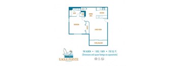 One bedroom floor plan 