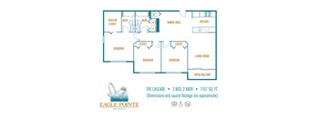 Three bedroom floor plan 