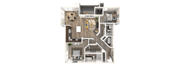 2 bed 2 bath B at THE SOLANA APARTMENT HOMES, Las Vegas, NV