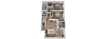 Flow Floor Plan at SYNC APARTMENT HOMES, North Las Vegas, NV 89084