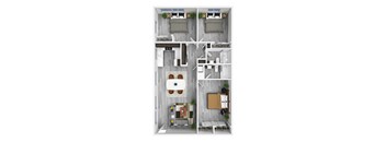 Flux Floor Plan at Zoom Apartments, Las Vegas