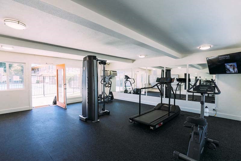 Apartments In Fairfield, CA For Rent - Magnolia Terrace - The Community Fitness Center With Multiple Pieces Of Workout Machines And Equipment