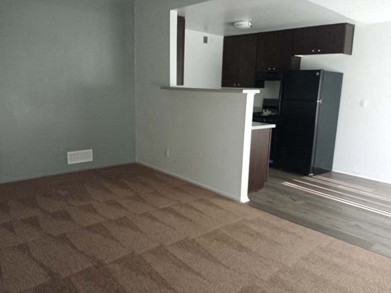 Kitchen and living area