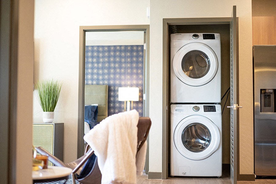 Azure Apartments in Sparks NV stackable full size washer and dryer