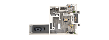 1 bed 1 bath D at THE GALLERYAPARTMENT HOMES, Las Vegas, Nevada