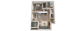 Harmony Floor Plan at SYNC APARTMENT HOMES, Nevada