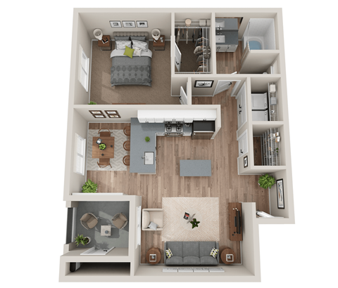 Harmony Floor Plan at SYNC APARTMENT HOMES, Nevada