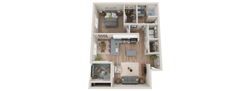 Harmony Floor Plan at SYNC APARTMENT HOMES, Nevada