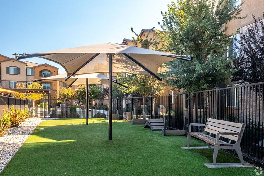 Pet area with seating