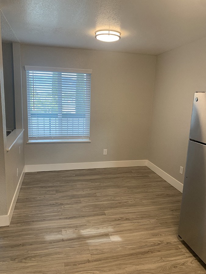 Dining area with lighting