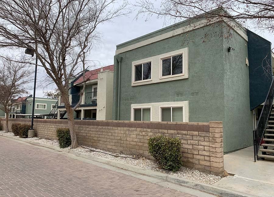 Building exterior near fence