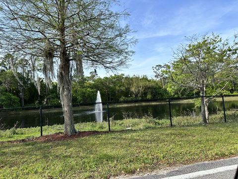 a view of the pond and fountain from the parking lot at SUMMERBREEZE & SUMMERSET, ST. AUGUSTINE, FL 32086