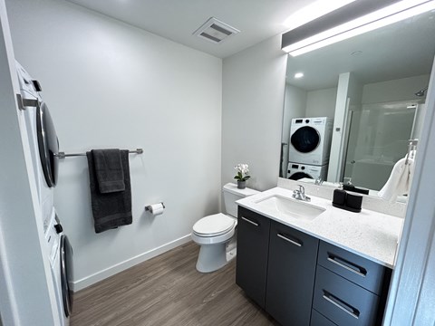Bathroom area at DOCK 59 APARTMENTS, Oregon