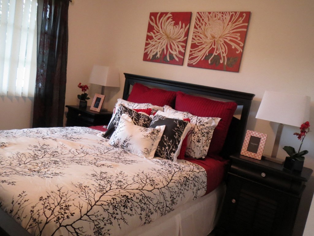 Monterey Pointe Apartments apartment home bedroom with large window at Monterey Pointe, Homestead, 33033