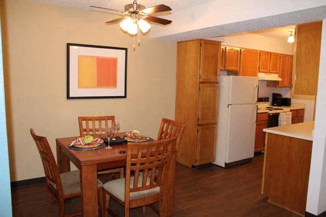 dining area near kitchen
