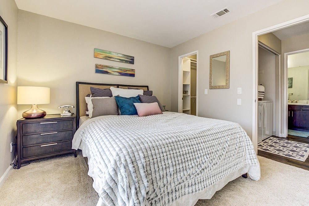 Bedroom with bathroom