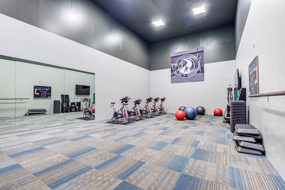 Fitness Center with cardio equipment