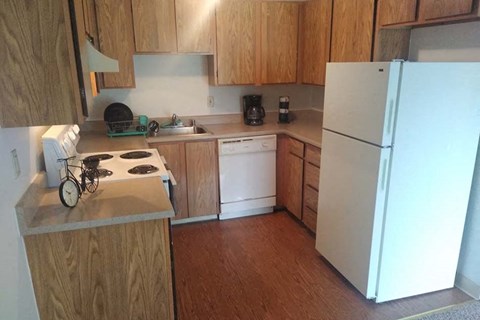 Full kitchen view at Teal Pointe, Vancouver