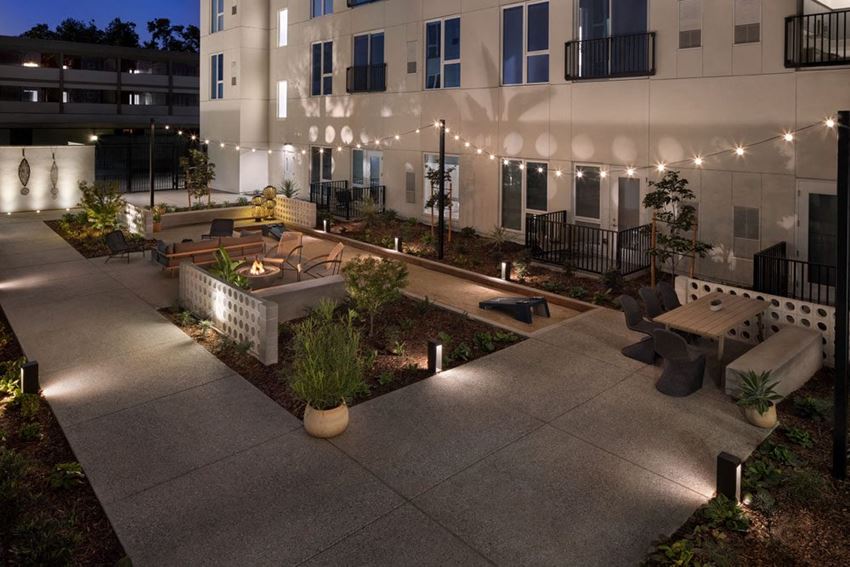 Lit Courtyard - Photo Gallery